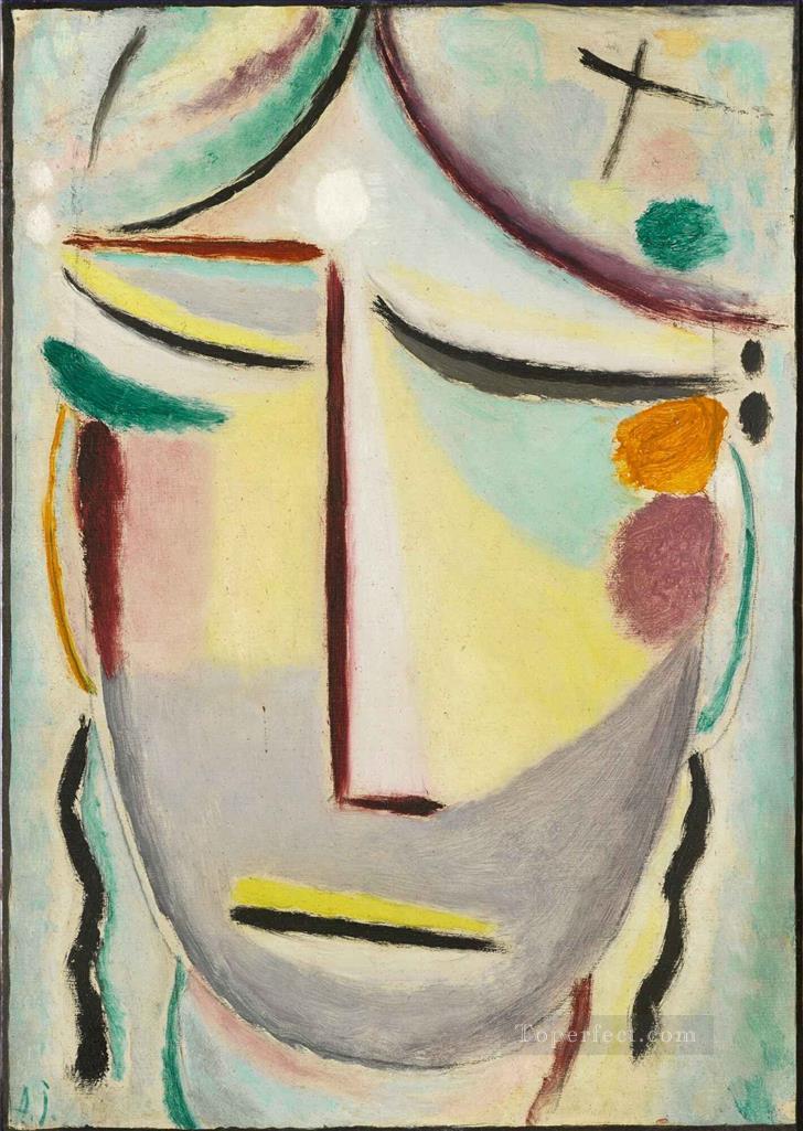 SAVIOURS FACE MOONLIGHT ANNUNCIATION Alexej von Jawlensky Expressionism Oil Paintings